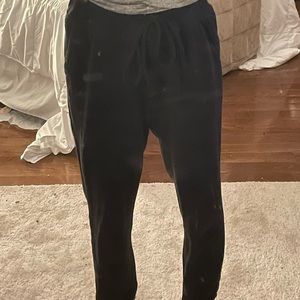 black joggers